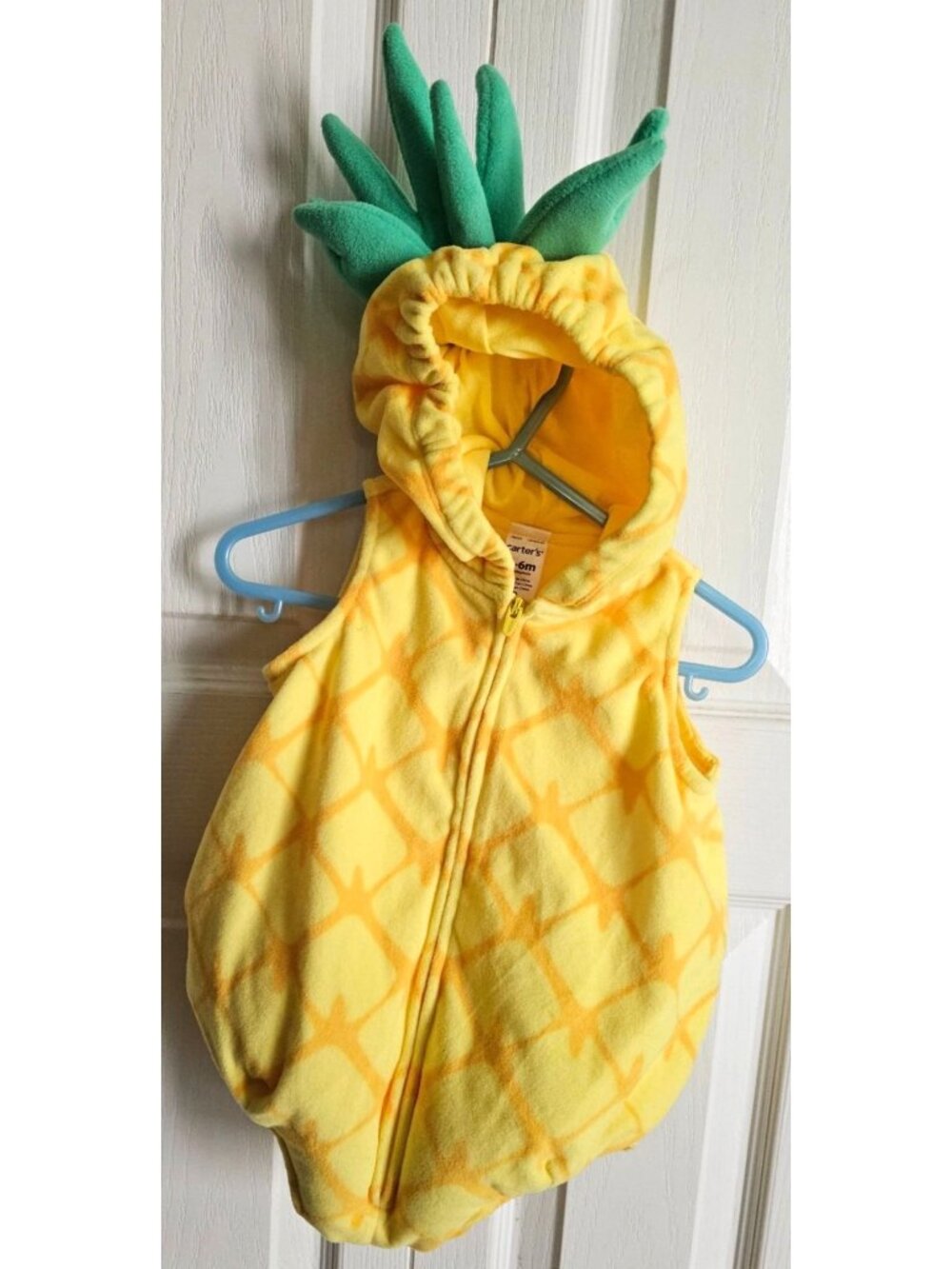 Pineapple Baby Costume 3-6 M Carters Fleece Hoodie One Piece Halloween Spongebob